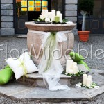 composizioni di candele per addobbo di giardini - ricevimenti matrimonio