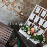 tableau mariage con piante e fiori in stile garden