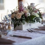 Centrotavola matrimonio con cassette di legno
