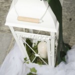 Addobbi esterni con lanterne per matrimoni