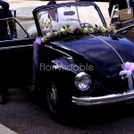 ghirlanda floreale addobbo auto sposa