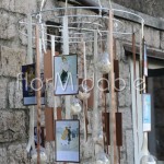 tableau mariage sospeso con sfere trasparenti