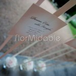 tableau mariage sospeso con bouquet floreali